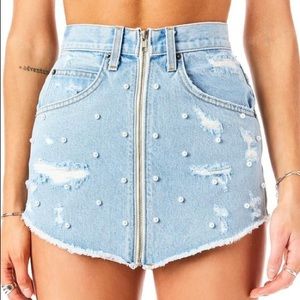 LF Carmar Denim Beatrice Jasper Zip Front Skirt